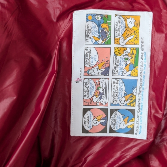 Moncler Red Maya Down Jacket - Picture 11 of 13